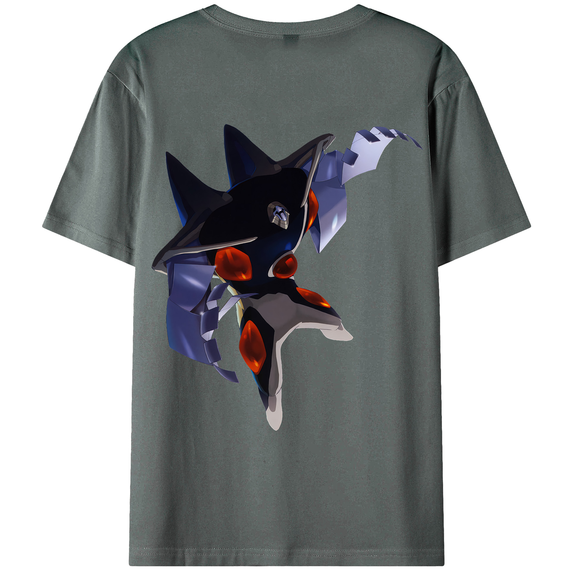 （画像用） EVA 新世紀エヴァンゲリオン 綿100％ メンズ半袖Tシャツ（バックプリント） 通気性